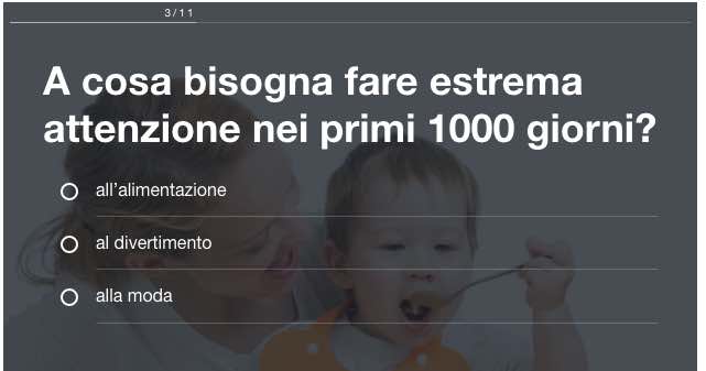 Test svezzamento 1000 giorni