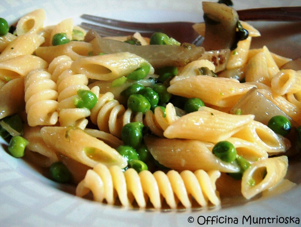 Autosvezzamento in Officina: pasta coste e piselli – pasta