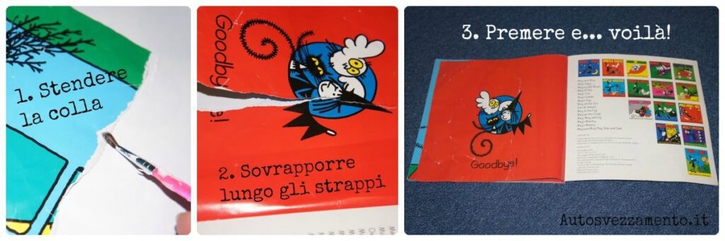 Aggiustare i libri per bambini: una pagina strappata – pagina