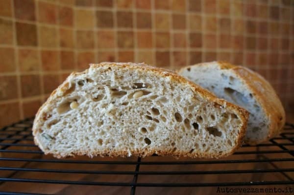 pane, pasta madre, livito naturale, pinoli, smi