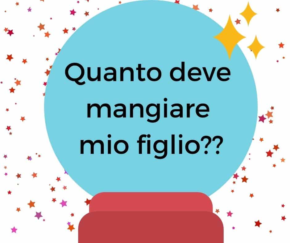 mio figlio mangia poco, mio figlio mangia tanto