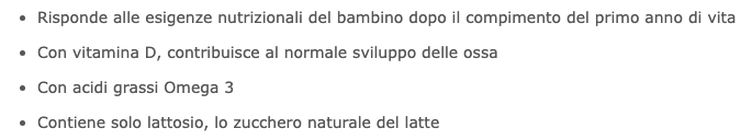 Pubblicità ingannevoli latte di crescita